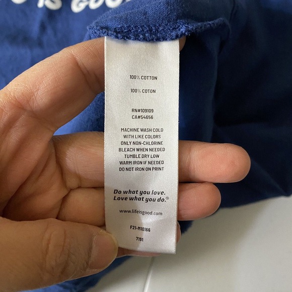 Life is Good Men's Crusher Tee Sunset Buddies Jake and Rocket Long Sleeve Sz XL - Picture 8 of 11